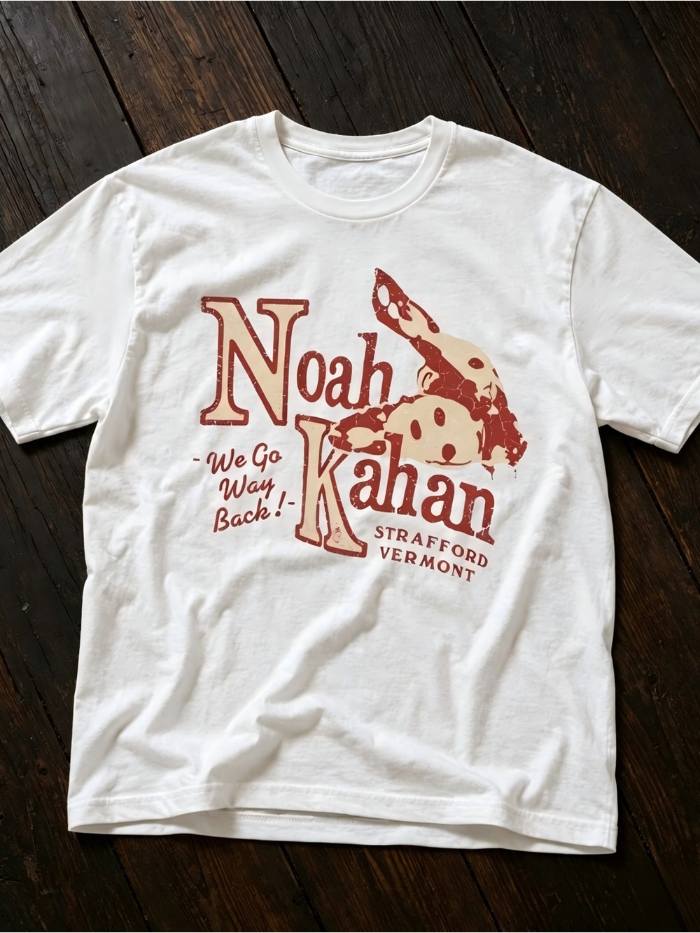 Noah Kahan Vermont Graphic Tee White Unisex